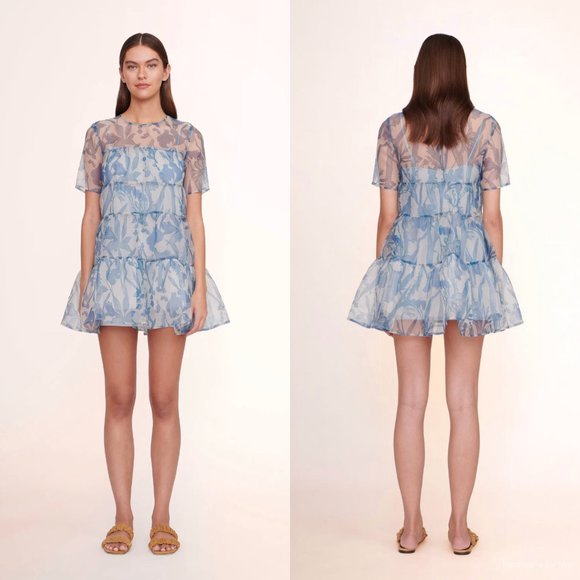 STAUD Dresses & Skirts - Staud Hyacinth Mini Sky Wildflowers Dress